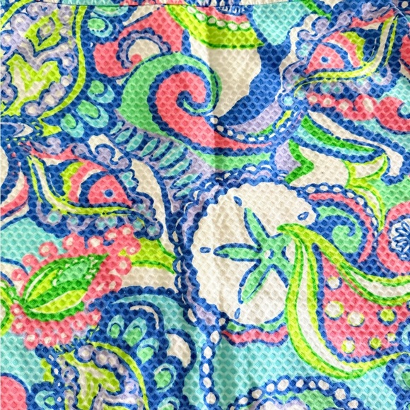 Lilly Pulitzer “Conch Republic” Blue Pink Paisley Skort – Vintage Resort Wear - Picture 2 of 5